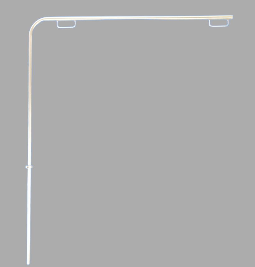 Narkosebügel mit Tuchhalter und Befestigungskloben Narkosebügel mit Tuchhalter und Befestigungskloben