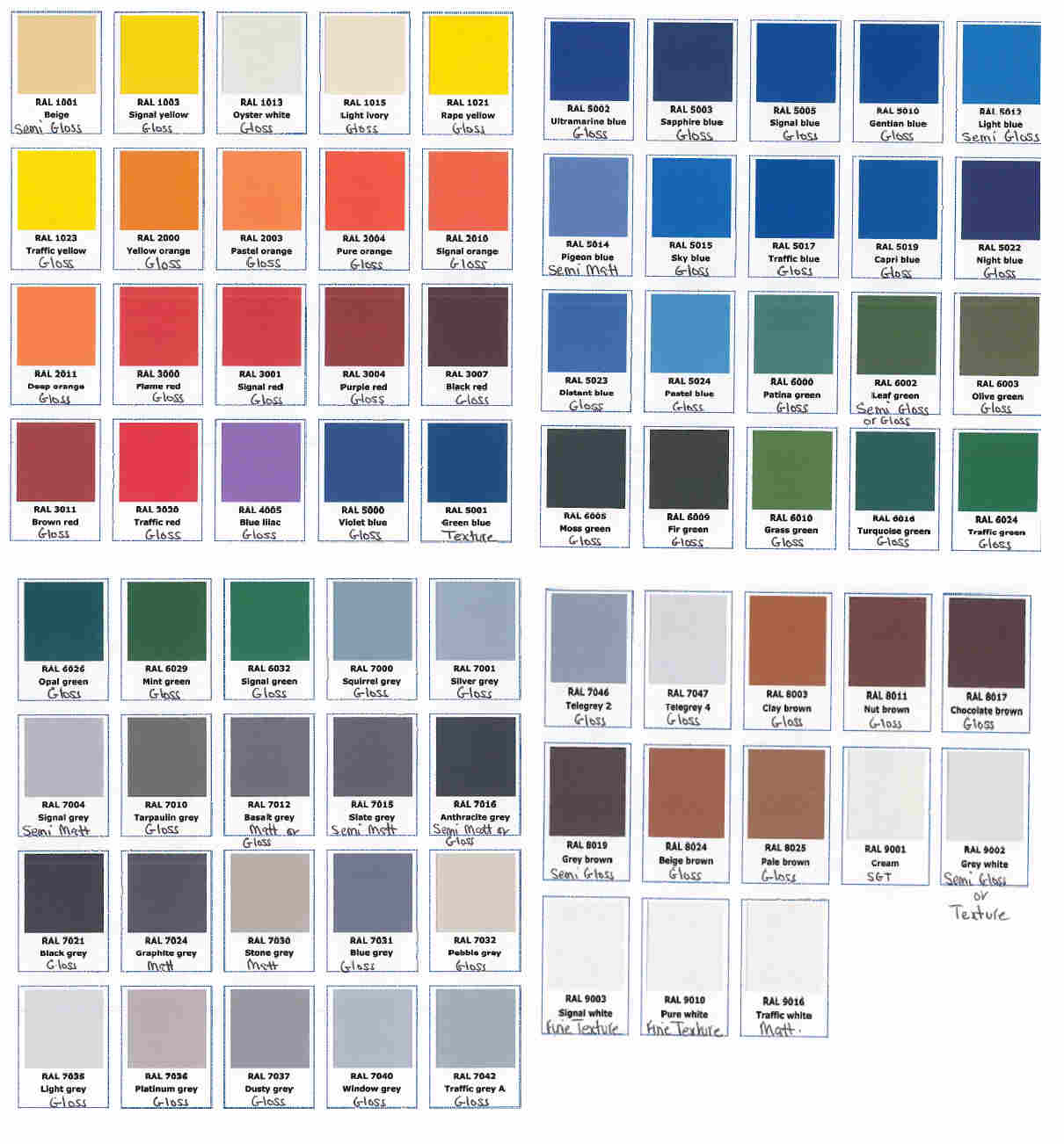 73-Farben Sonderfarbe Liegerahmen und Seitengitter