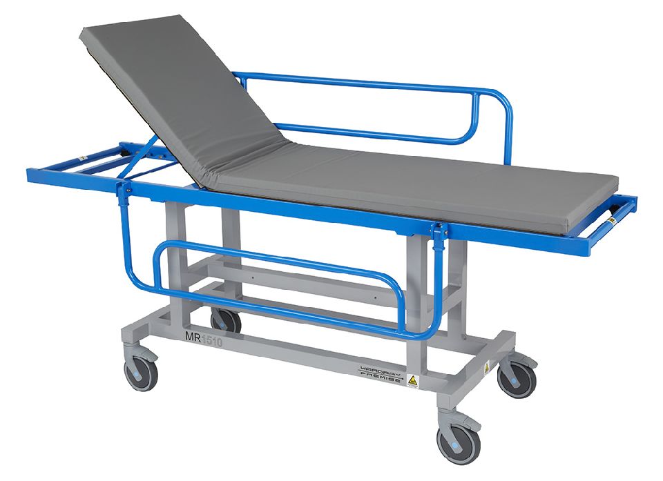 mrt-liege-feste-hoehe-seitengitter-obencN1ScDHVNoWEO Antimagnetischer Patiententransporter für die MRT- Umgebung mit Seitengitter