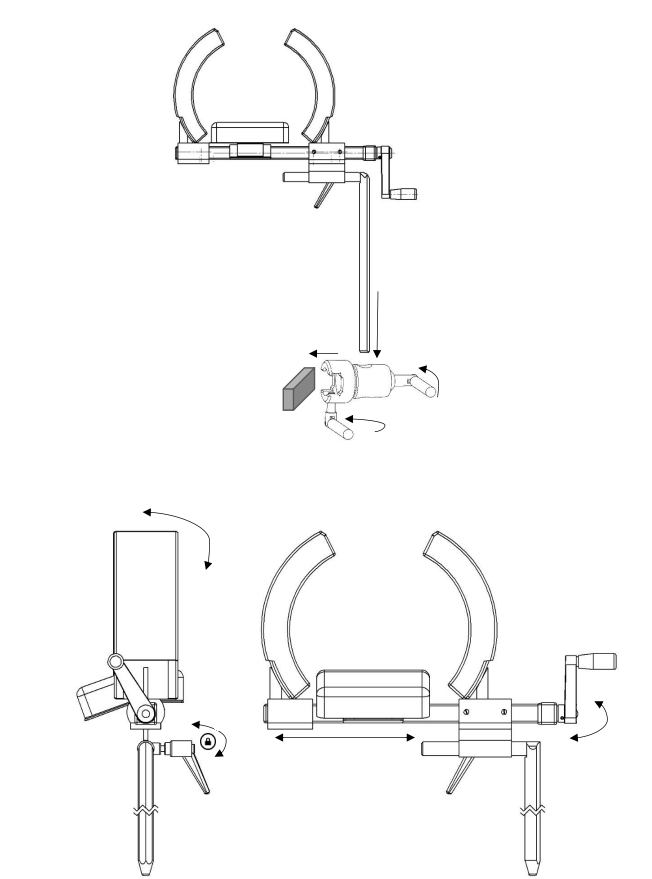 Arthroskopiehalter_10-353n0PilQL1AqAtp Zeichnung  Arthroskopie Lagerung mit Knieklemme