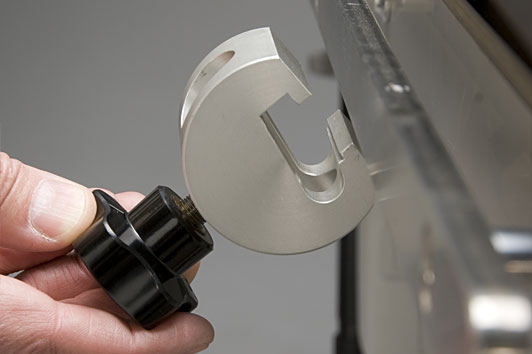 RE10-301-Klemme Kloben für OP-Tische mit runder Führung