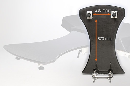 Hand-OP-Tisch-Carbon-RE10-396-Masse Hand OP Tisch Carbon ohne Stütze Maße