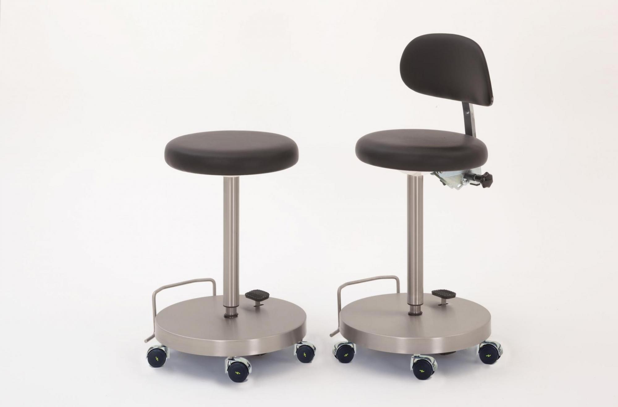 OP-Fahrdrehsessel-Mit-Rundpolster OP- Fahrdrehsessel BE-140200 mit Rundpolster