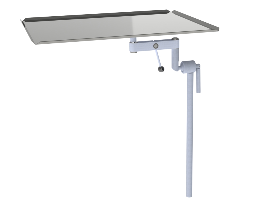 RE10-066-Instrumententisch Instrumentenablage mit Befestigung am OP-Tisch drehbar